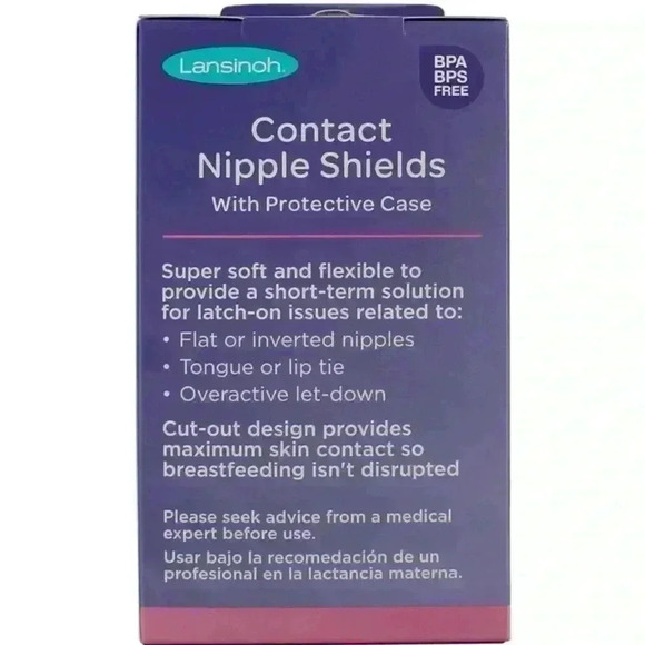 Lansinoh Nipple Shields Size 2 / Set of 2 / 24 mm - Picture 2 of 5